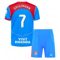 Stroje piłkarskie Atletico Madrid Antoine Griezmann #7 Koszulka Trzeciej dla dzieci 2025-26 Krótki Rękaw (+ szorty)